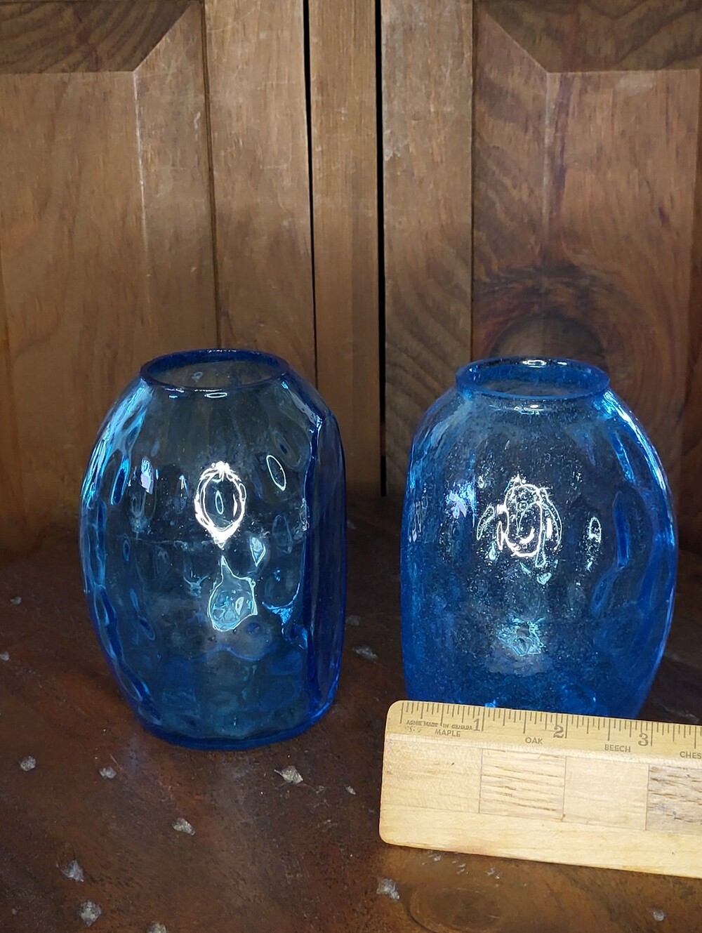 Vintage Blenko glass vase Bookends - Picture 3 of 12